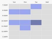 Basic Schedule / Calendar Plugin With jQuery - Weekly Scheduler