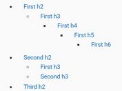 Basic Table Of Contents Plugin With Smooth Scroll - tableOfContents