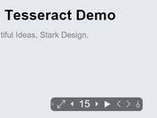 <b>Beautiful Web-based Presentation Framework For jQuery - Tesseract</b>