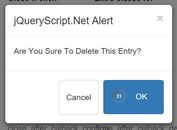 Bootstrap Alert / Confirm Modal Plugin With jQuery