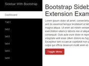 Bootstrap Sidebar Extension With jQuery And CSS / CSS3