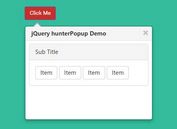 Bootstrap-style Popover Plugin For jQuery - hunterPopup