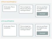 CSS Flexbox Style Equal Height Plugin For jQuery - equalHeight.js