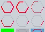 Canvas Based Hexagon Progress Bar Plugin with jQuery - Hexagon Progress