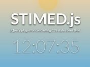 jQuery Plugin To Change CSS Styles On Time Update - STIMED.js