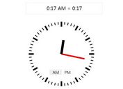 Classic Clock Style Time Picker Plugin For jQuery