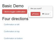 <b>Clean jQuery Confirmation Dialog Plugin with Bootstrap Popovers - Bootstrap Confirmation</b>