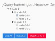 Collapsible Tree View With Checkboxes - jQuery hummingbird-treeview