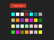 Simple Color Picker For Bootstrap 4 - colorPalettePicker.js