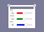 A Simple RGB Color Picker For jQuery Mobile