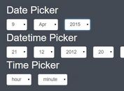 Combo Box Date & Time Picker Plugin With jQuery - Combodate