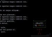 Configurable Virtual Terminal Emulator With jQuery - jAnsiVT