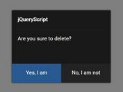 Minimal Confirmation Dialog With jQuery - CW.js