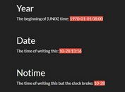 Convert Unix Timestamp Into Datetime - jQuery TimeElement