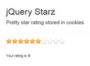 Cookie-enabled jQuery Star Rating Plugin - starz