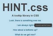 Cool Tooltips with Pure CSS - Hint.css
