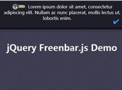 Create A Responsive Top Notification Bar with jQuery and CSS3 - Freenbar.js