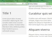 <b>Creating A Fixed Position Sidebar With jQuery Sticky Sidebar Plugin</b>