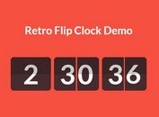 Creating A Retro Flip Clock with jQuery And CSS3