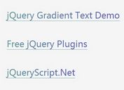 Creating Gradient and Rainbow Text Effects with jQuery