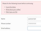Cross-browser HTML5 Form Validation Plugin For jQuery - Attrvalidate