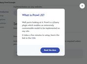 Customizable Cross-platform Modal Plugin For jQuery - Prowl