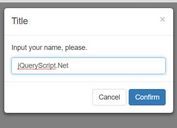 Custom Dialog Popup jQuery Plugin For Bootstrap - Bootstrap-popup