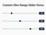 Custom Slim Range Slider With CSS And jQuery