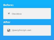 Custom Tick Marker For Checkbox - jQuery rezvani-checkbox