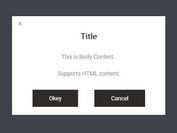 Customizable CSS3 Animated Modal Dialog Plugin For jQuery