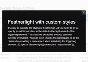 <b>Customizable & Ultra-Light jQuery Lightbox Plugin - Featherlight</b>