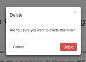 Delete Confirmation Dialog Plugin with jQuery and Bootstrap