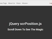 Detect Scroll Up And Scroll Down Events With jQuery - scrPosition.js