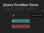 Draggable Input / Number Spinner With jQuery And jQuery UI - Scrubber