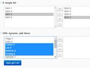 Dynamic Dual List Box Plugin - jQuery Multi Selection