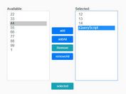 Dynamic Dual Multi-select Plugin - jQuery Picklist