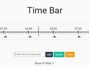 Hozizontal Duration Picker For jQuery - timeBar.js