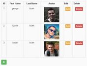 Dynamic CRUD Table Plugin With jQuery And Bootstrap - Simpletable