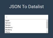 Dynamic Datalist Plugin With jQuery And JSON - json-to-datalist