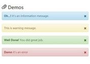 Dynamic Notifications Using jQuery and Bootstrap - Bootstrap Message