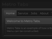 Dynamic Tab Menu With jQuery - Metro Tabs