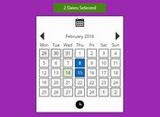 Easy Clean Date & Time Picker Plugin For jQuery - DatetimePicker.js