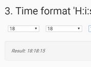 Easy Date & Time Dropdown Selector Plugin - dateTimeSelector