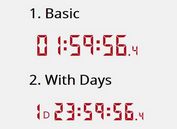 Easy Digital Countdown Clock Plugin With jQuery - countdown-js