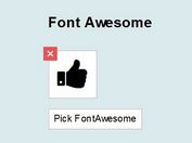 Easy Font Icon Picker with jQuery - picka