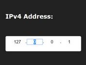 Easy IPv4 Address Input & Validation Plugin For jQuery - IPInput