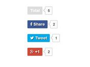 Easy Social Share Buttons with Counters Using jQuery - easyShare