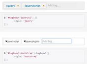 Easy Stylable jQuery Tags Input Plugin - Tag Input