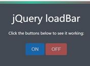 Easy Top Loading Bar Plugin For jQuery - loadBar