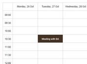 Easy Weekly Calendar Plugin For jQuery - easycal